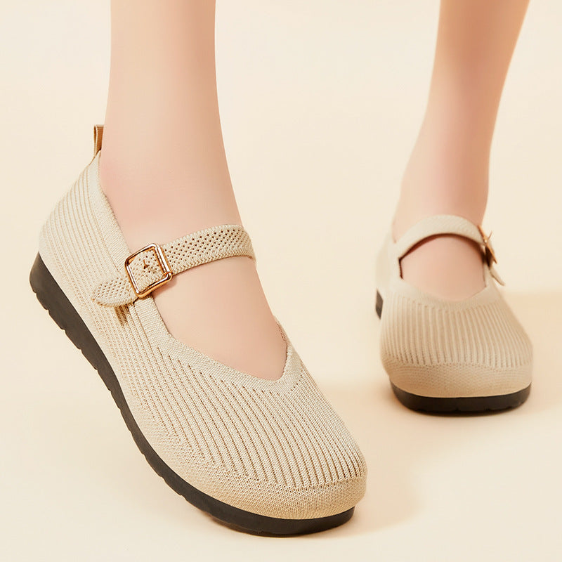 VIVAIA Woman's Eco-Friendly Square-Toe Mary-Jane