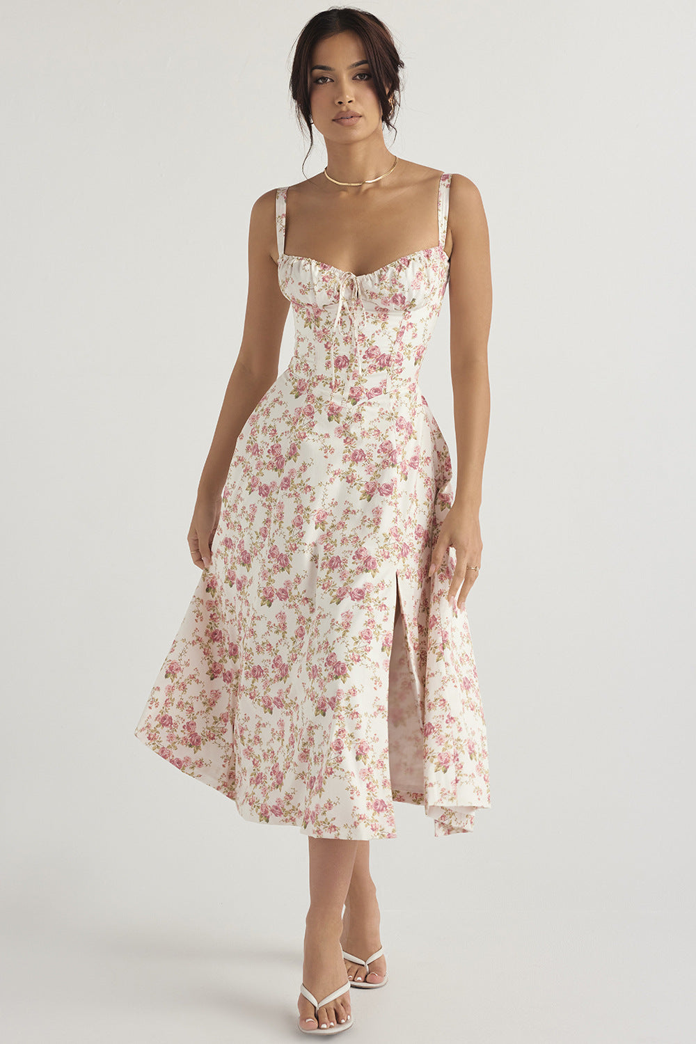 🔥LAST DAY 50%OFF💃Print Bustier Sundress