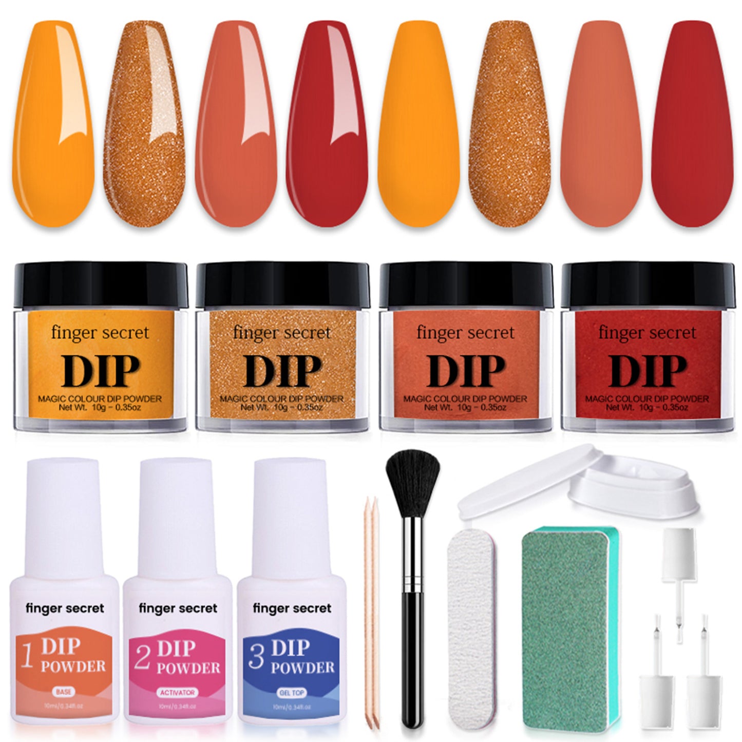 Nail Art Powder Starter Kit,DIY Manicure at Home