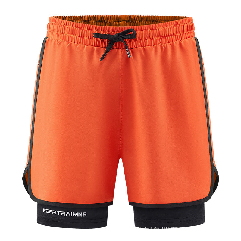 🔥Big Promotion 49% OFF💥Men's 2 in 1 Stretch Active Quick Dry Gym Running Shorts With Liner