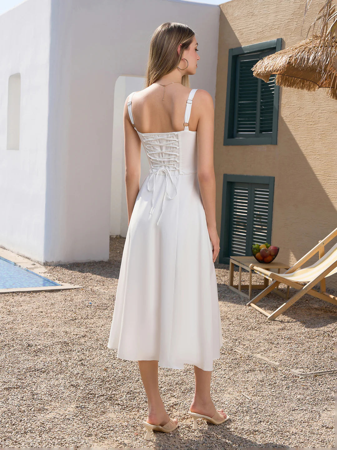 🔥🌸Spring Special Sale 49% off 💐💐Ruched Bust Split Thigh Cami Dress
