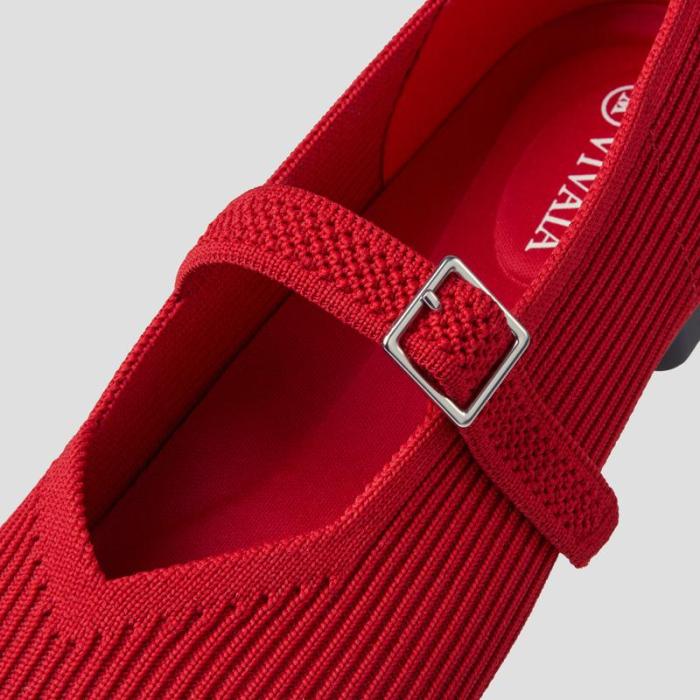 VIVAIA Woman's Eco-Friendly Square-Toe Mary-Jane