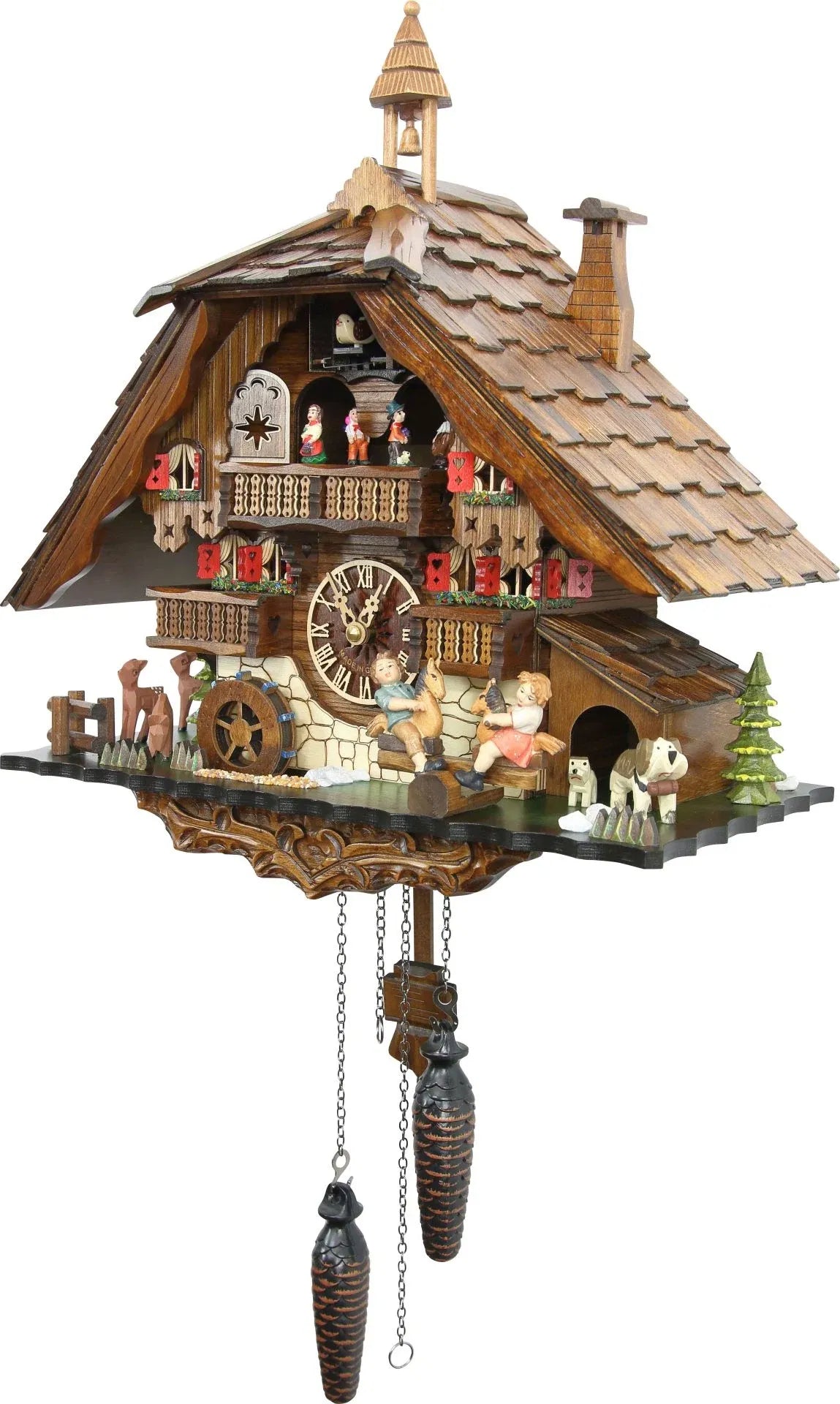 Cuckoo Clock The Seesaw Mill - Quartz Chalet 42cm - Cuckoo-Palace