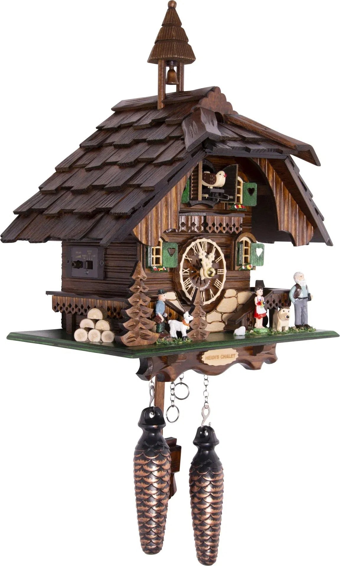 Cuckoo Clock Karwendel Moutain Hut - Quartz Chalet 31cm - Engstler