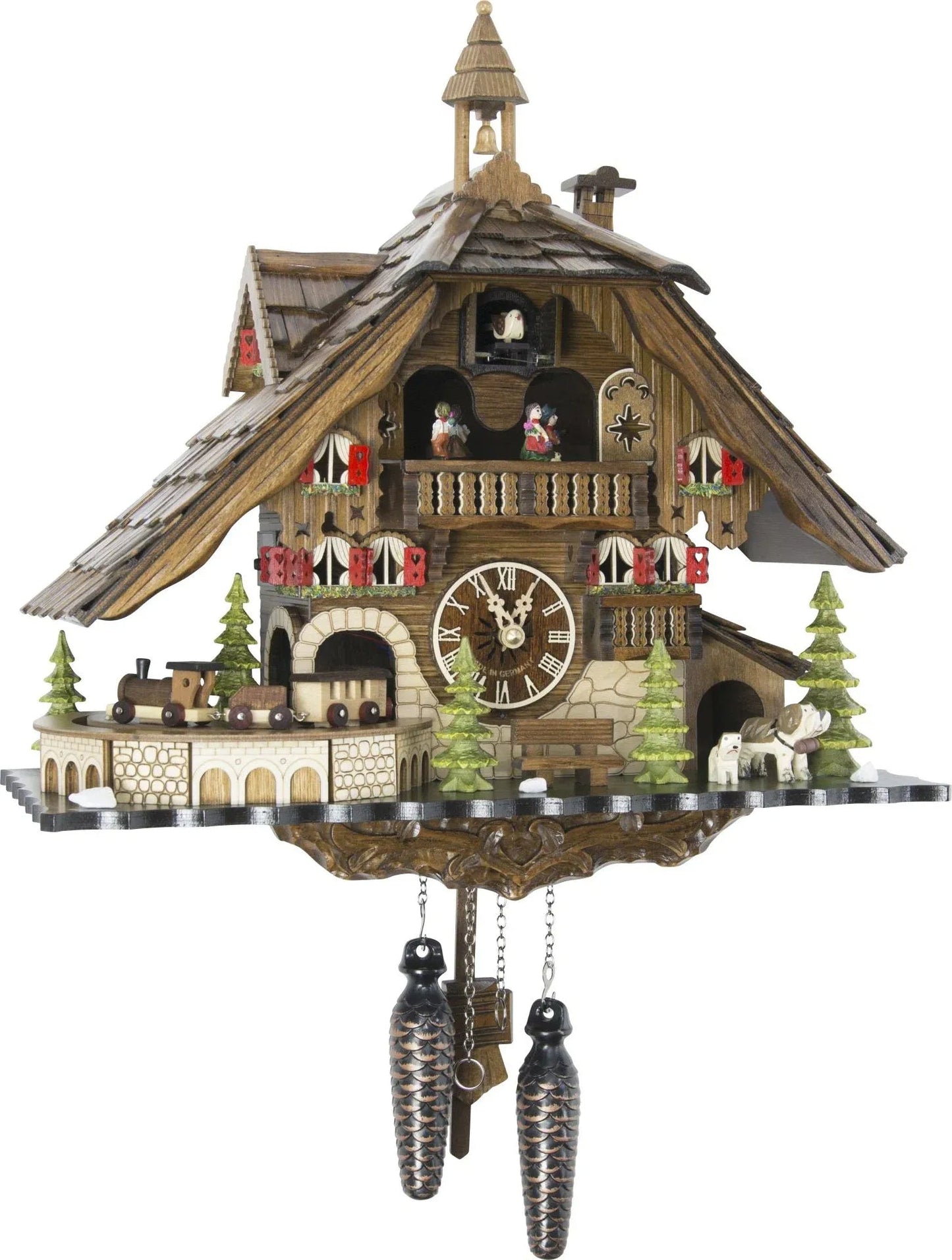 Cuckoo Clock Titisee Mountain Lodge - Quartz Chalet 40cm - Engstler