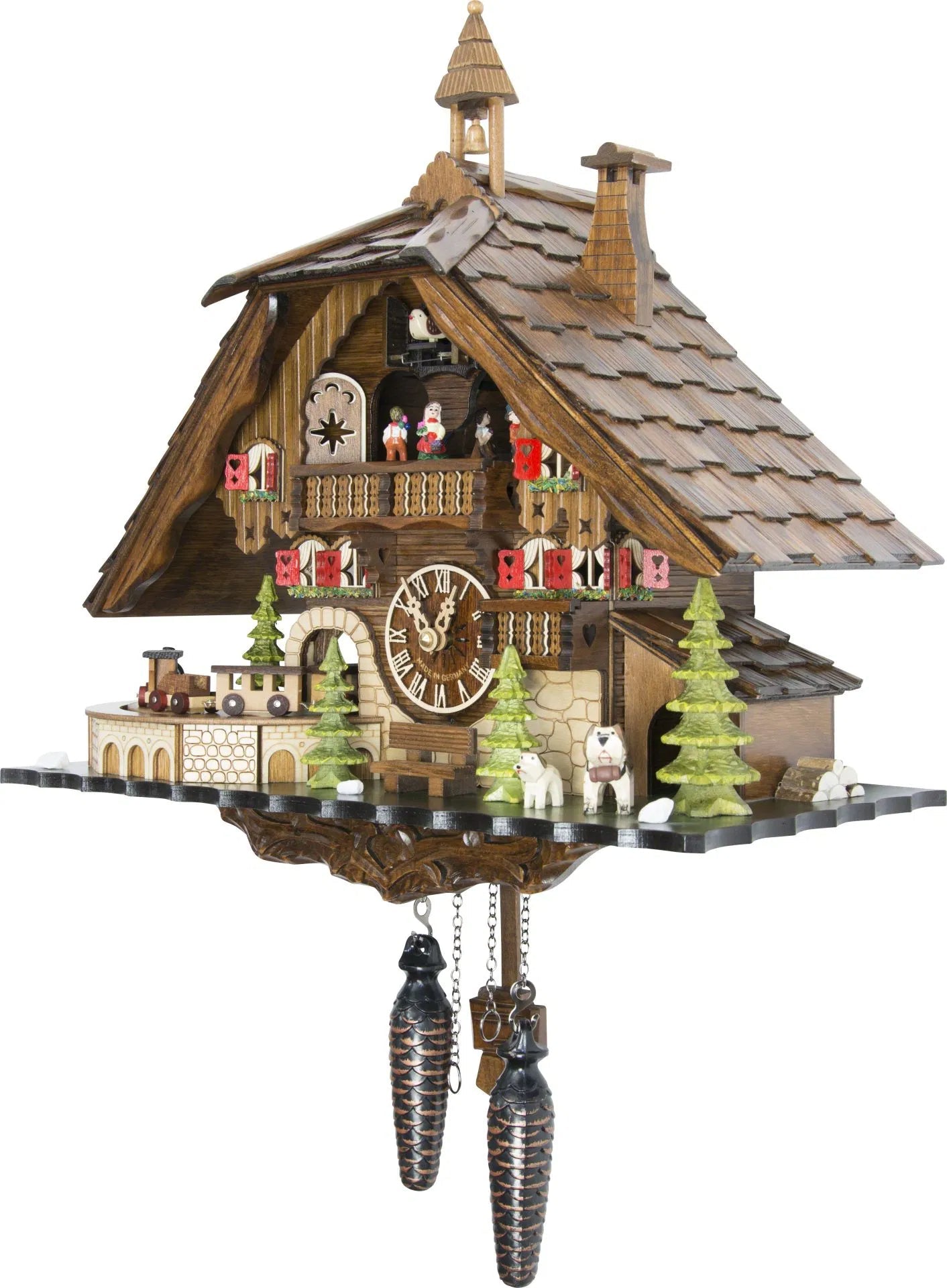 Cuckoo Clock Titisee Mountain Lodge - Quartz Chalet 40cm - Engstler
