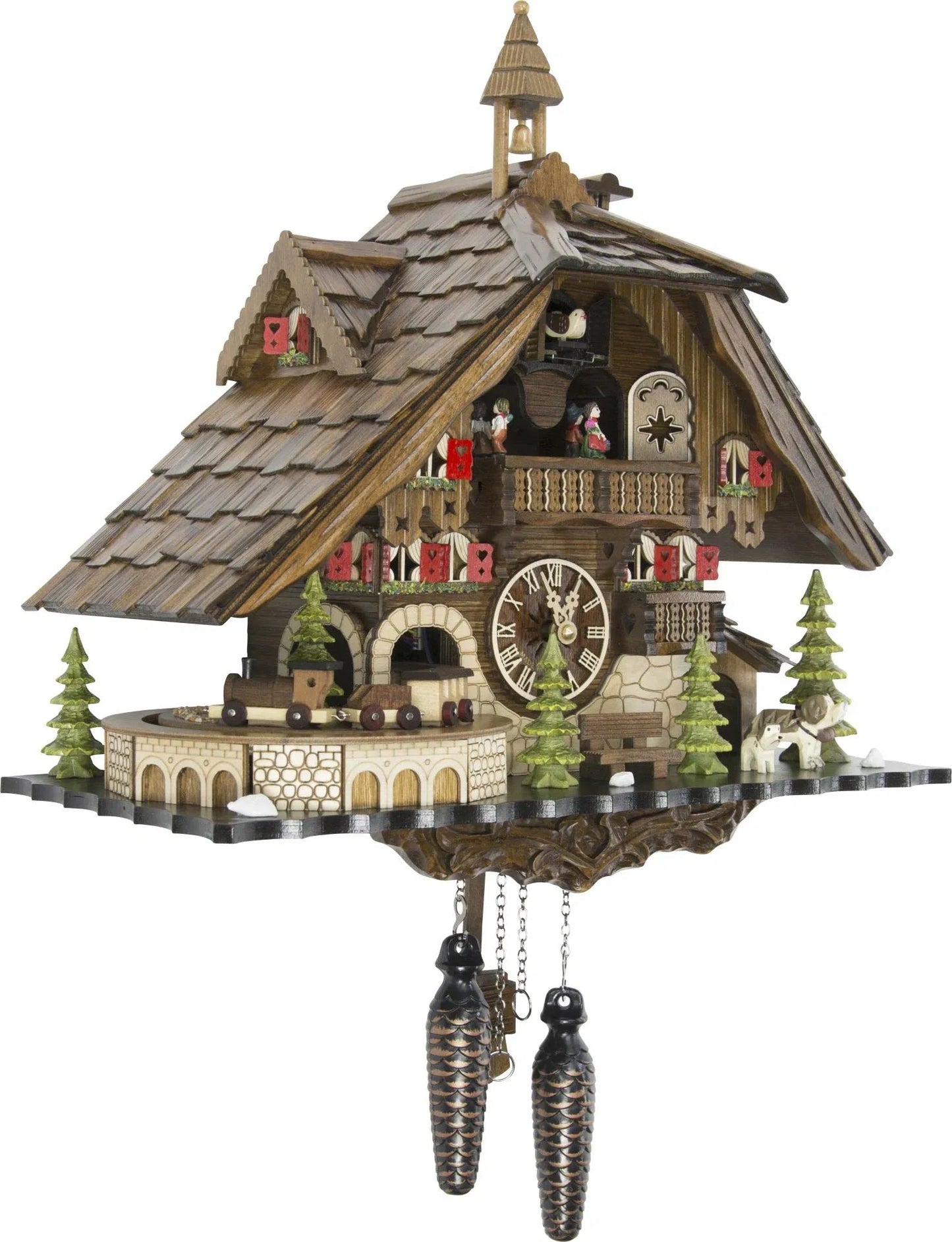 Cuckoo Clock Titisee Mountain Lodge - Quartz Chalet 40cm - Engstler