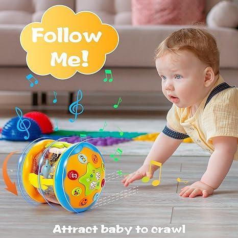 🔥Big Promotion 49% OFF💥Baby Musical Light Up Toys 6-36 Months, Tummy Time Ocean Projector Rotating