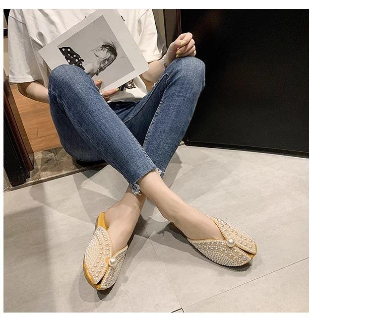 Lazy fish mouth sandals and half slippers