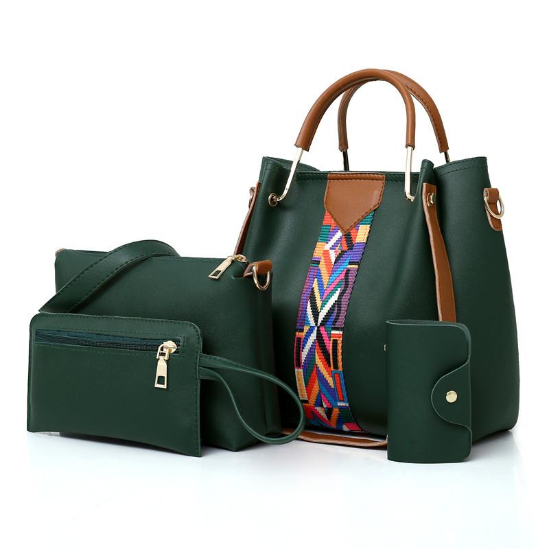 Women's bag 2024 new fashion four-piece set hand-held shoulder crossbody bag