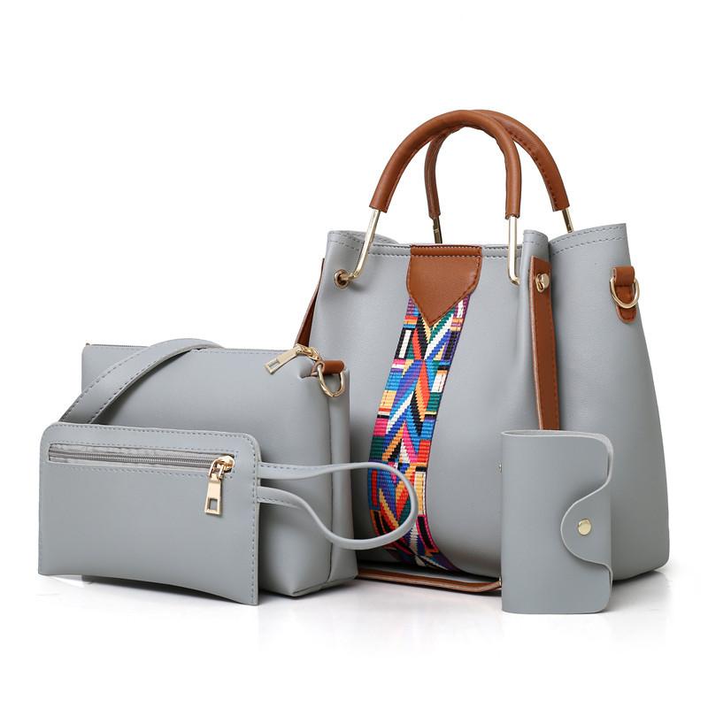 Women's bag 2024 new fashion four-piece set hand-held shoulder crossbody bag