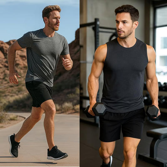 🔥Big Promotion 49% OFF💥Men's 2 in 1 Stretch Active Quick Dry Gym Running Shorts With Liner