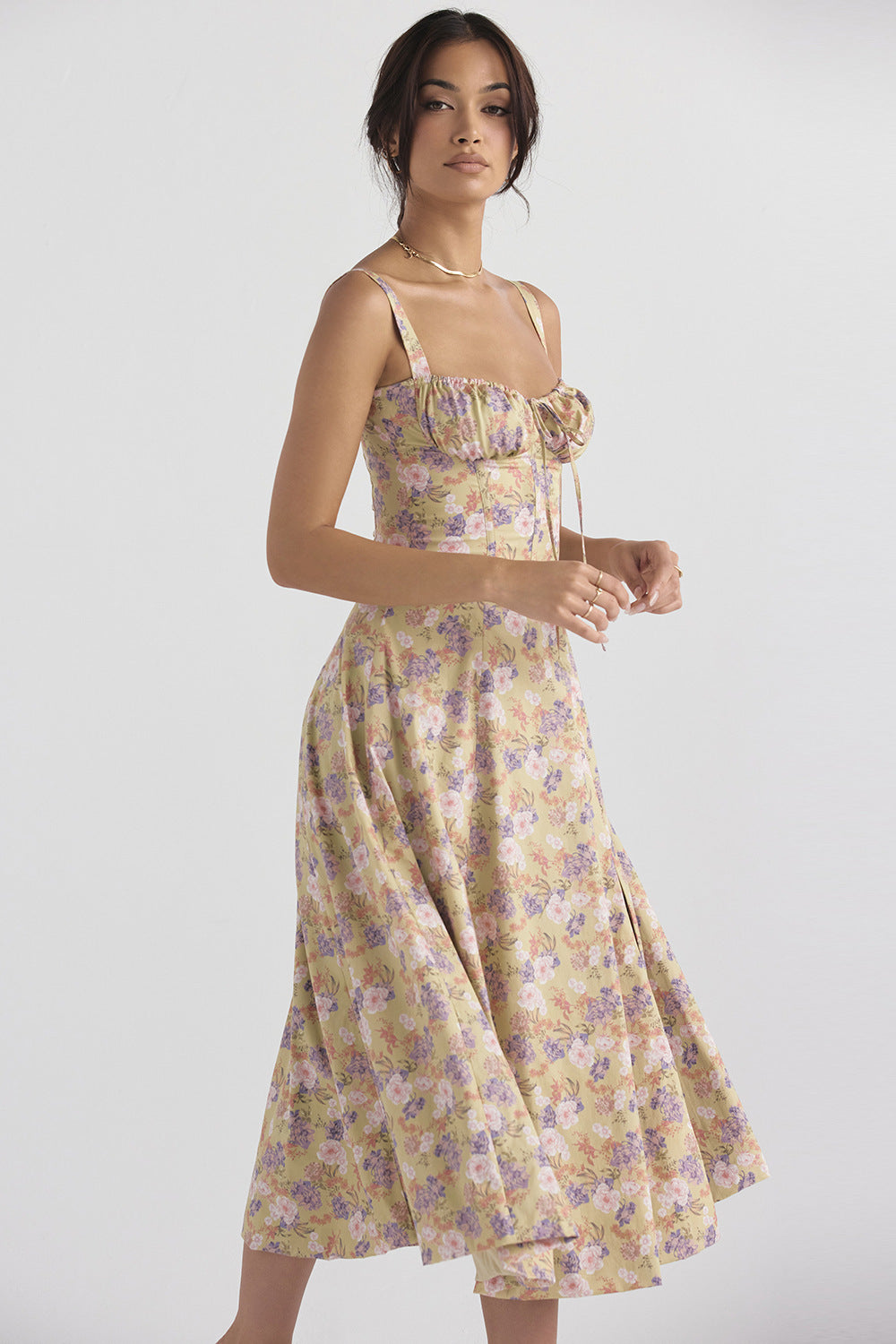 CARMEN PRINT BUSTIER SUNDRESS