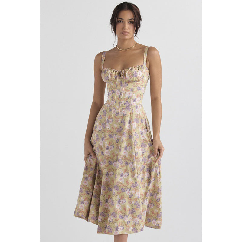 CARMEN PRINT BUSTIER SUNDRESS
