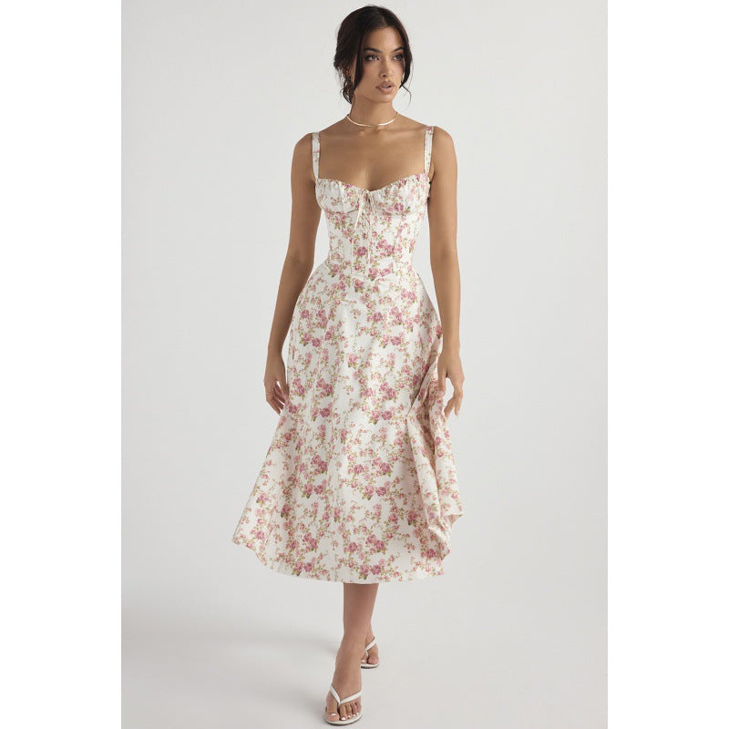 🔥LAST DAY 50%OFF💃Print Bustier Sundress