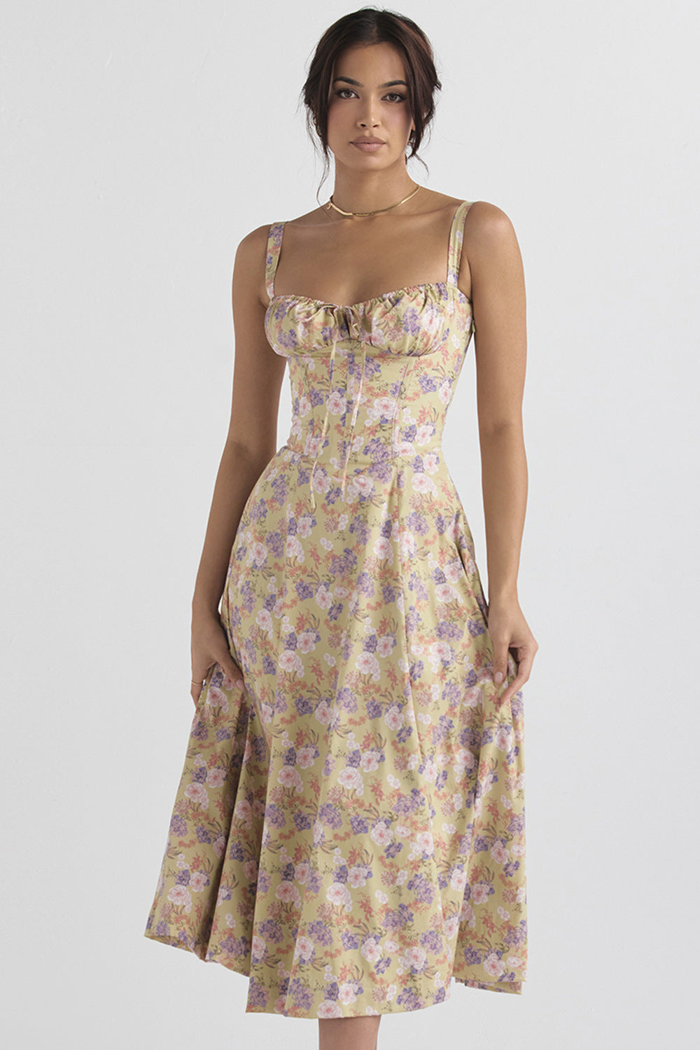 🔥LAST DAY 50%OFF💃Print Bustier Sundress