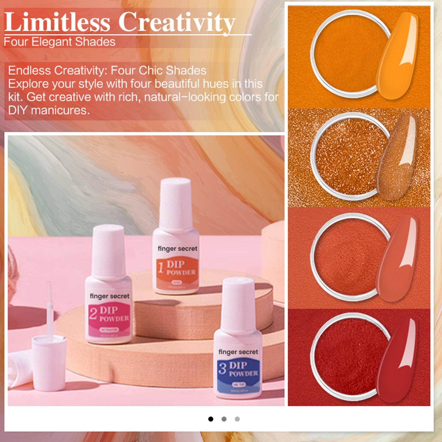 Nail Art Powder Starter Kit，DIY Manicure at Home
