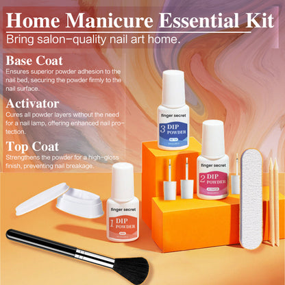 Nail Art Powder Starter Kit，DIY Manicure at Home
