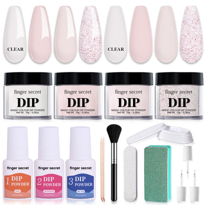 Nail Art Powder Starter Kit，DIY Manicure at Home