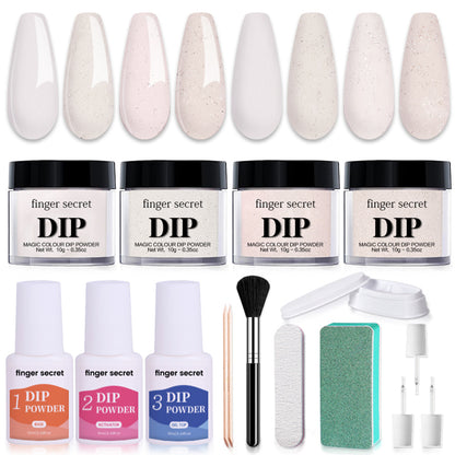Nail Art Powder Starter Kit，DIY Manicure at Home
