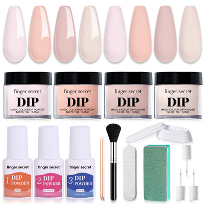 Nail Art Powder Starter Kit，DIY Manicure at Home