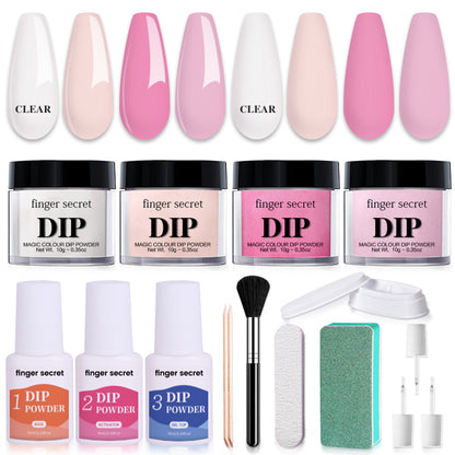 Nail Art Powder Starter Kit，DIY Manicure at Home