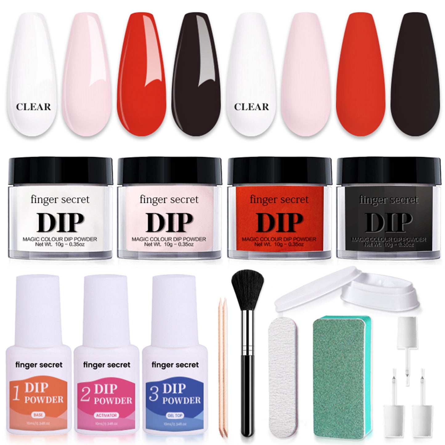 Nail Art Powder Starter Kit，DIY Manicure at Home