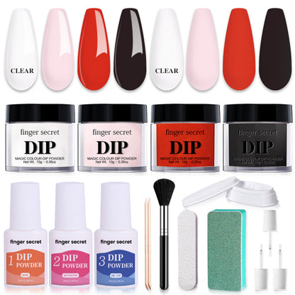 Nail Art Powder Starter Kit，DIY Manicure at Home