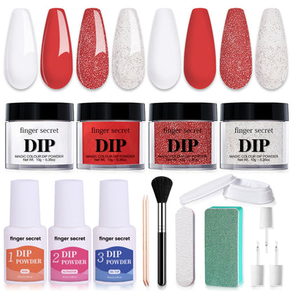 Nail Art Powder Starter Kit，DIY Manicure at Home