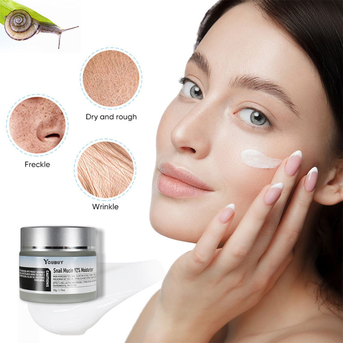 Snail Mucin 92% Moisturizer Daily Face Gel Cream