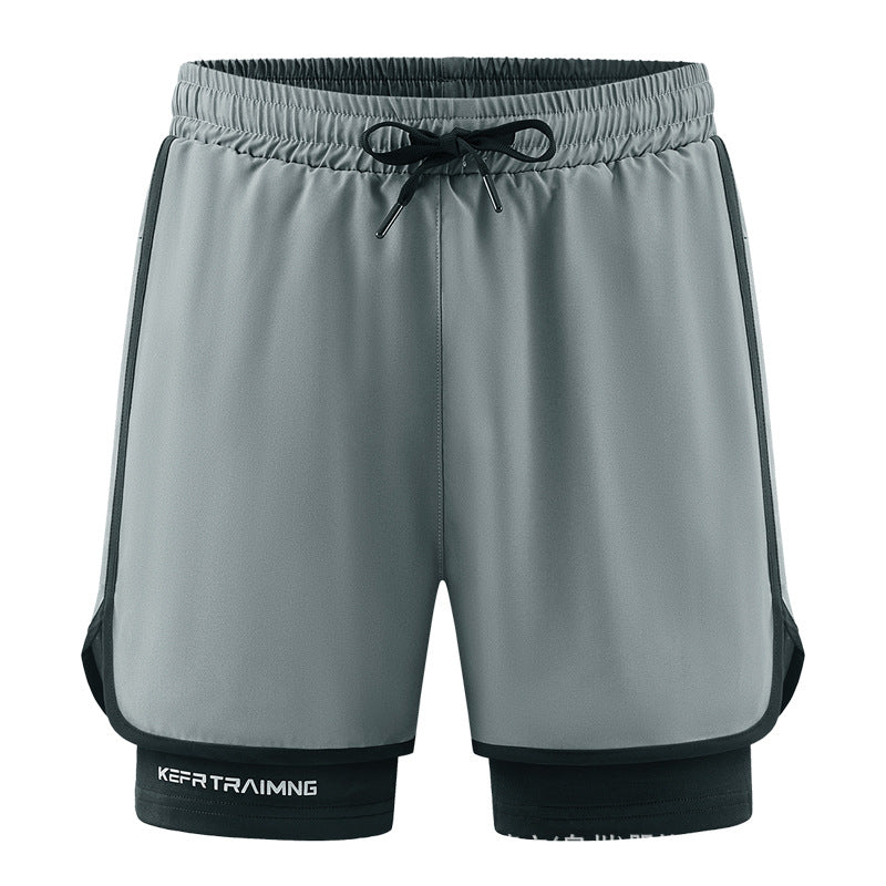 🔥Big Promotion 49% OFF💥Men's 2 in 1 Stretch Active Quick Dry Gym Running Shorts With Liner