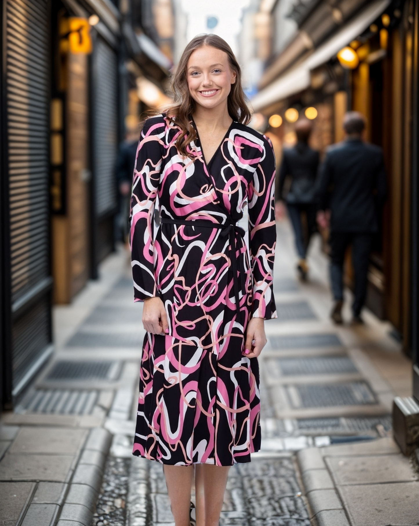 Printed shirt long skirt