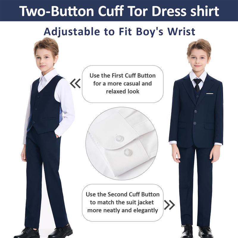 🎉Limited Time 50% OFF🔥8 Piece Boys Suit Set, Formal Slim Fit Boys Suit