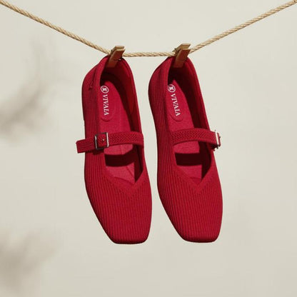 VIVAIA Woman's Eco-Friendly Square-Toe Mary-Jane