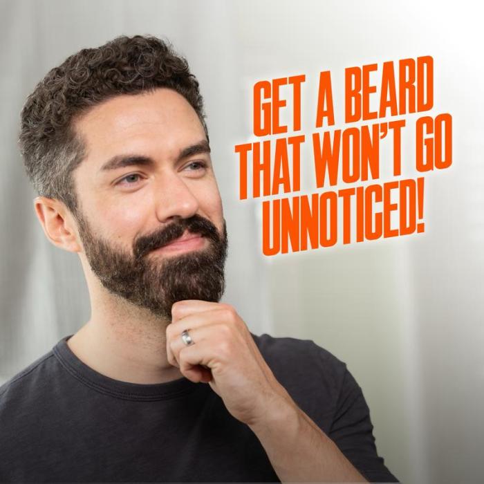 Beard Straightener for Men - 2-in-1 Heated Brush Straightening Comb