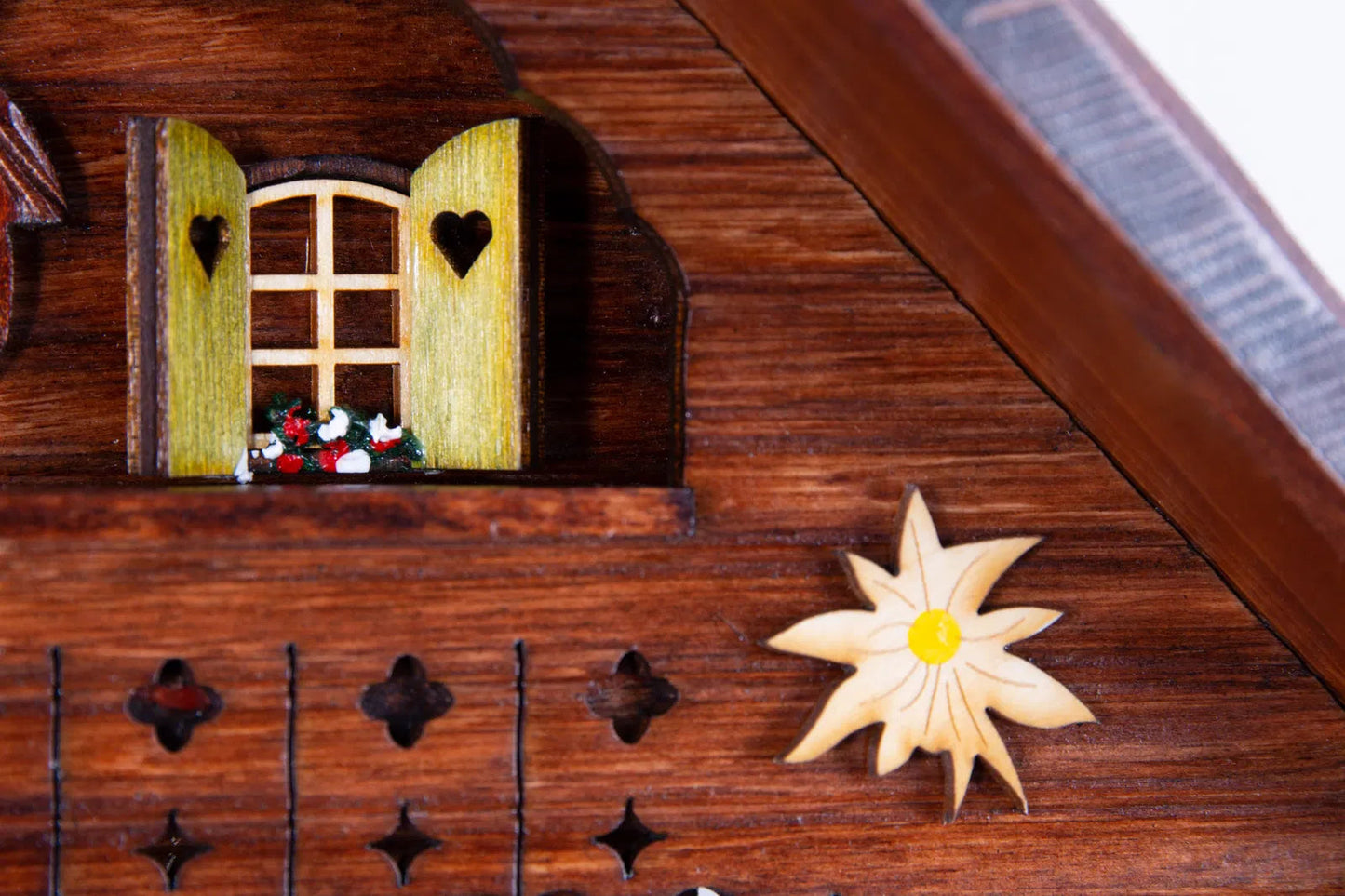 Cuckoo Clock Summer Meadow Lodge - 8 Day Chalet 34cm - Cuckoo-Palace