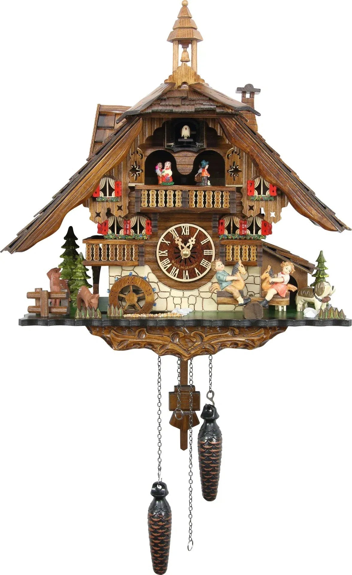 Cuckoo Clock The Seesaw Mill - Quartz Chalet 42cm - Cuckoo-Palace