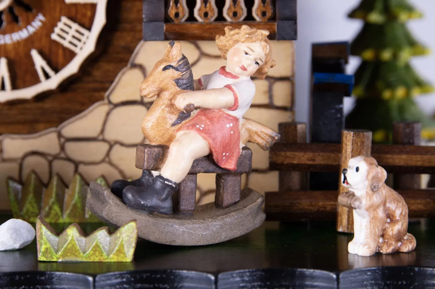 Cuckoo Clock Wildparkmühle Railway Station - Quartz Chalet 33cm - Cuckoo-Palace