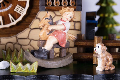 Cuckoo Clock Wildparkmühle Railway Station - Quartz Chalet 33cm - Cuckoo-Palace