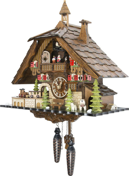 Cuckoo Clock Titisee Mountain Lodge - Quartz Chalet 40cm - Engstler