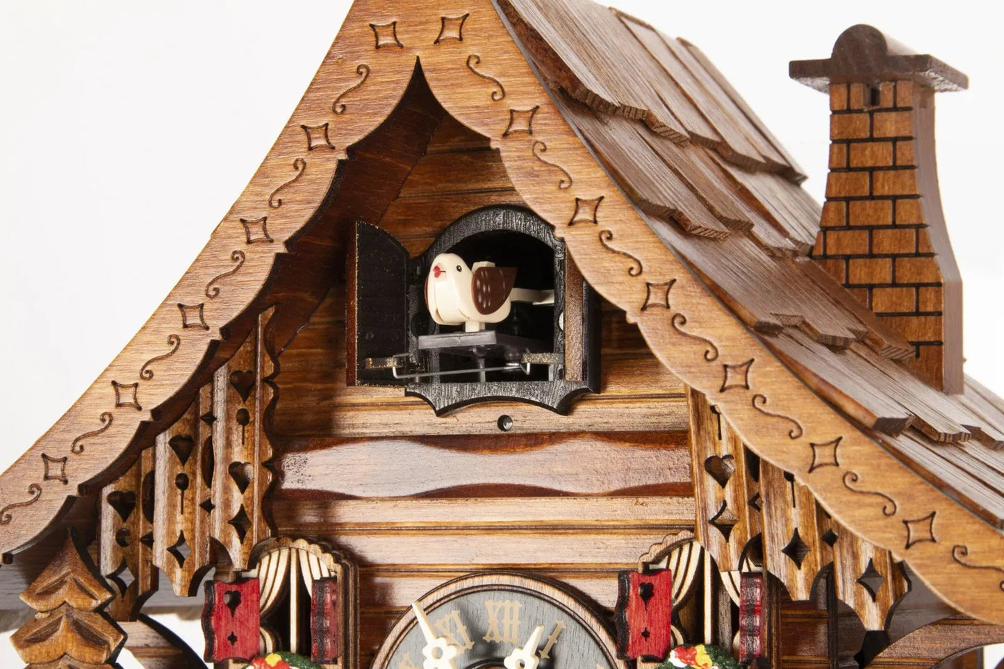 Cuckoo Clock Bavarian Wildalm Hut - Quartz Chalet 25cm - Engstler