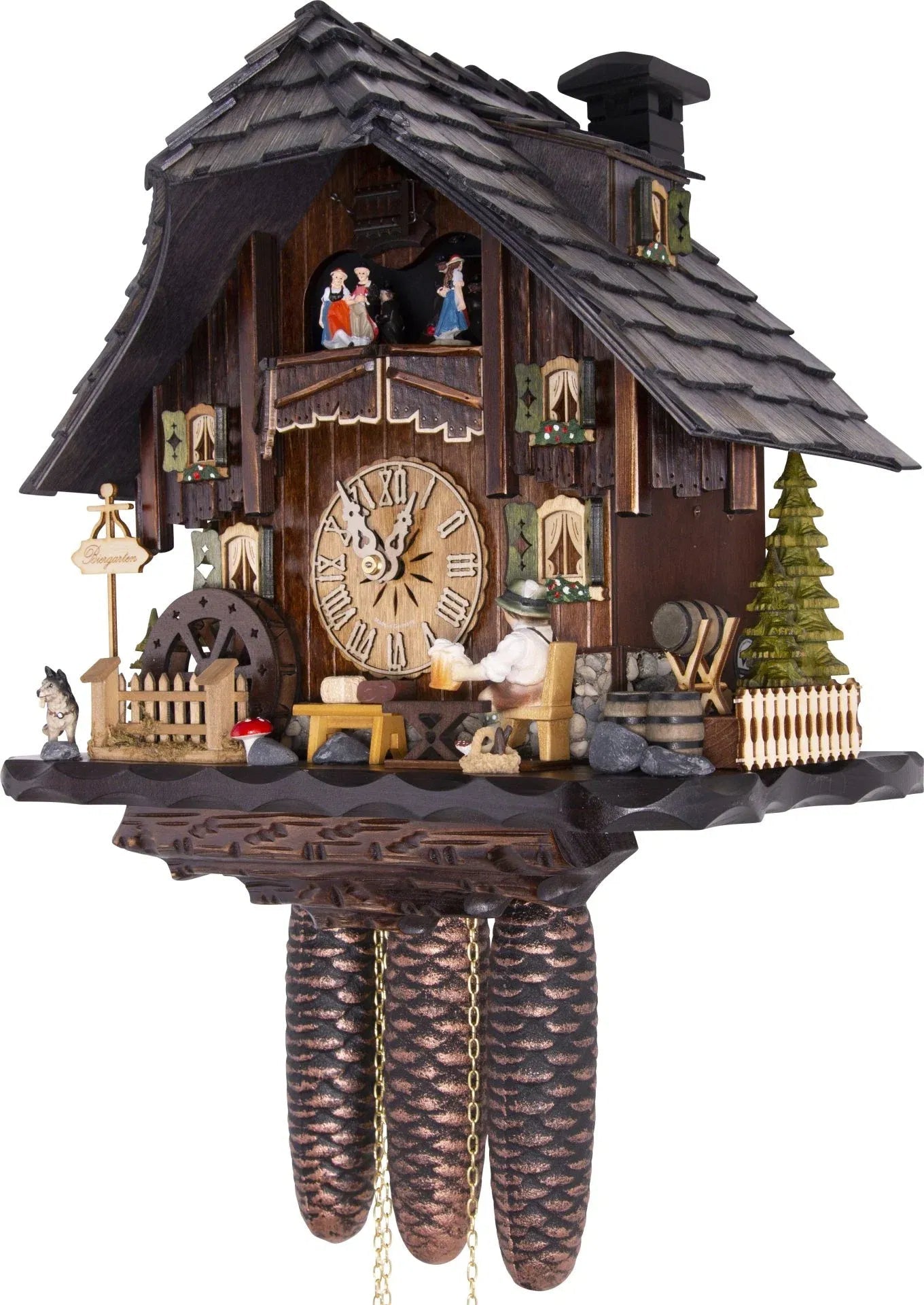 Cuckoo Clock Venediger Cottage - 8 Day Chalet 35cm - Hekas