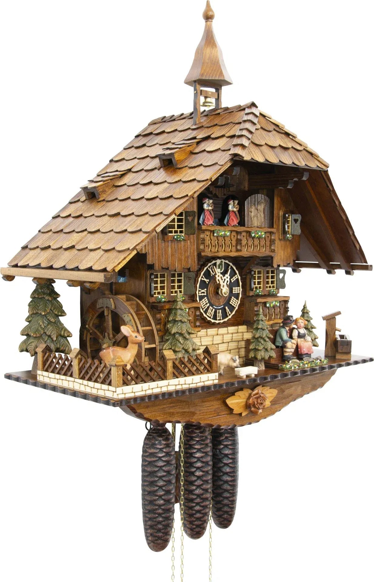 Cuckoo Clock Tegernsee House - 8 Day Chalet 58cm - Hönes