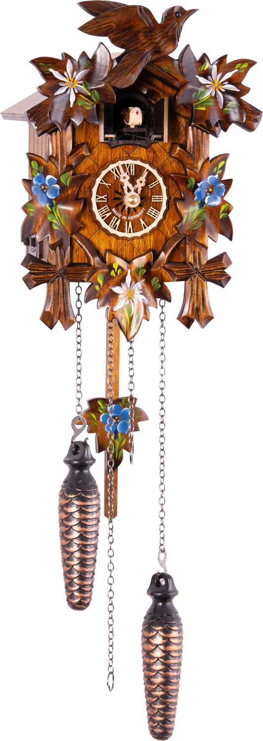 Cuckoo Clock Bavaria - Quartz Carved 22cm - Engstler