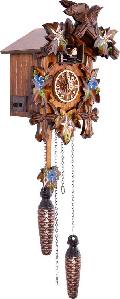 Cuckoo Clock Bavaria - Quartz Carved 22cm - Engstler