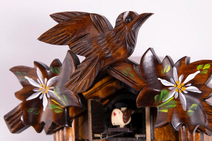 Cuckoo Clock Bavaria - Quartz Carved 22cm - Engstler