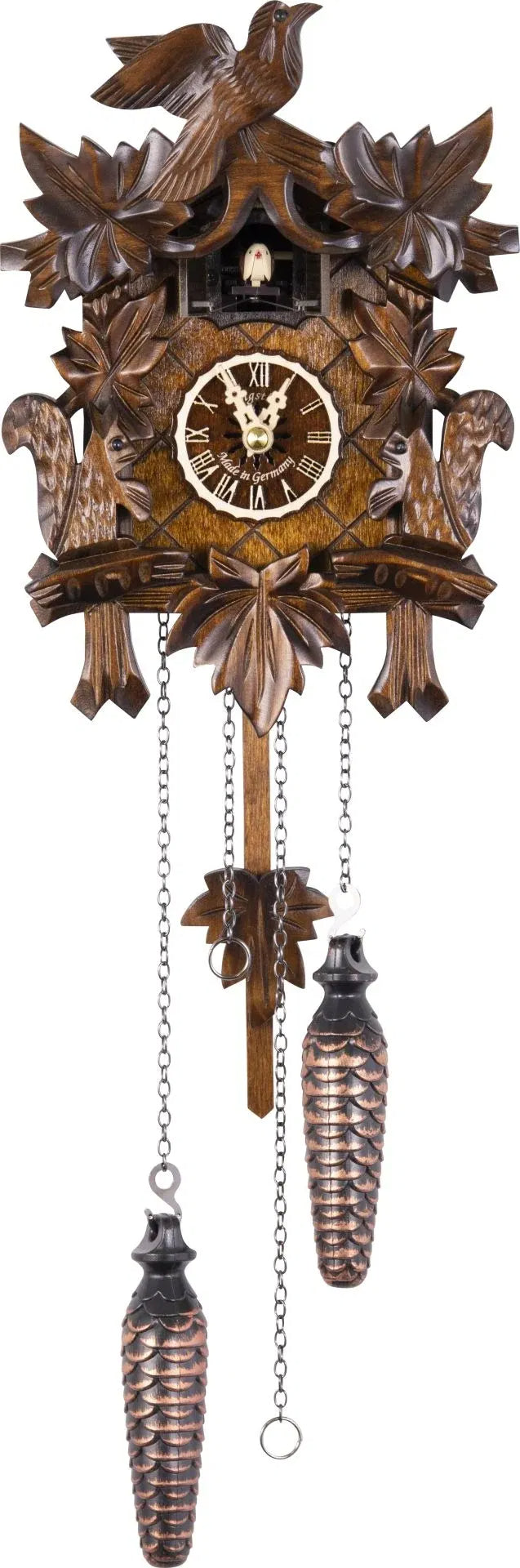 Cuckoo Clock Baumholder - Quartz Carved 23cm - Engstler