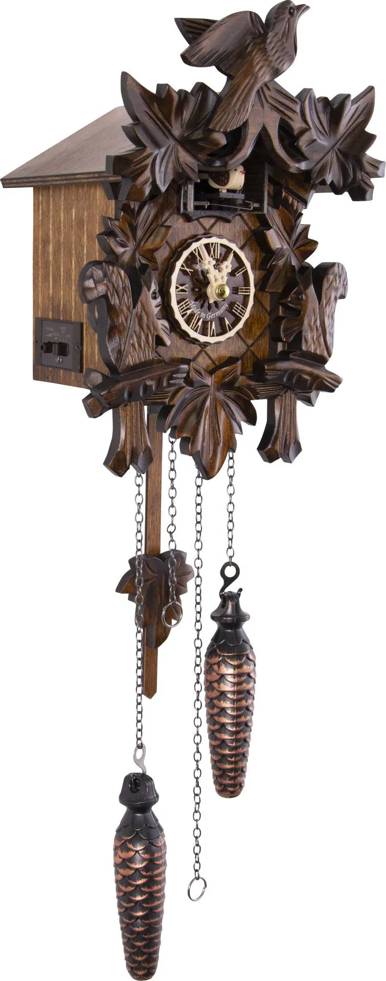 Cuckoo Clock Baumholder - Quartz Carved 23cm - Engstler