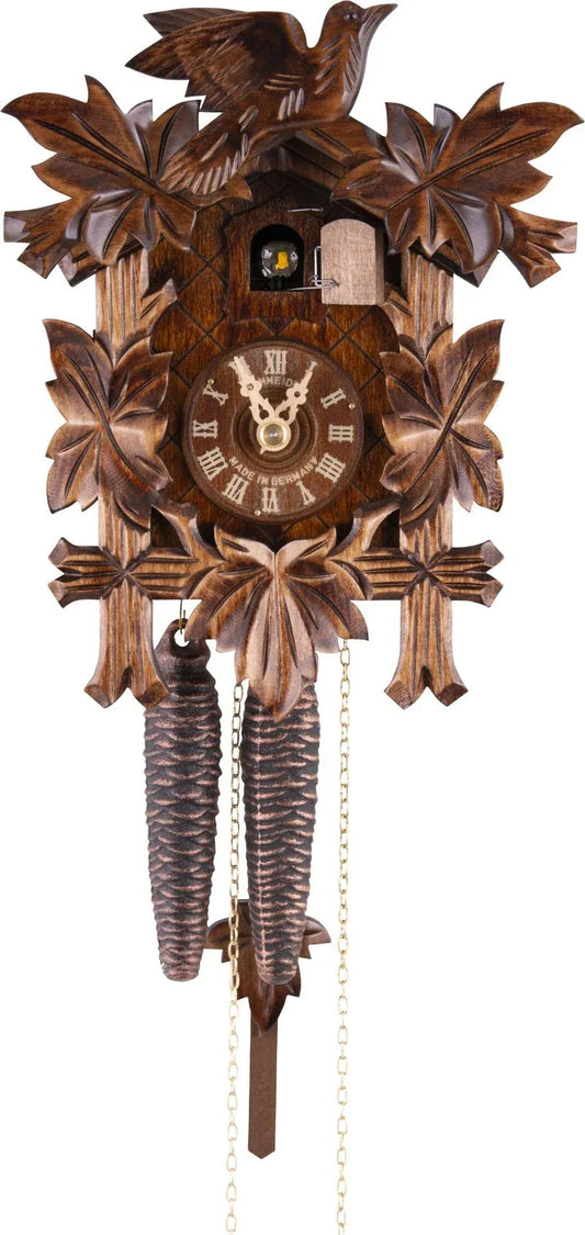 Cuckoo Clock Augsburg - 1 Day Carved 23cm - Anton Schneider