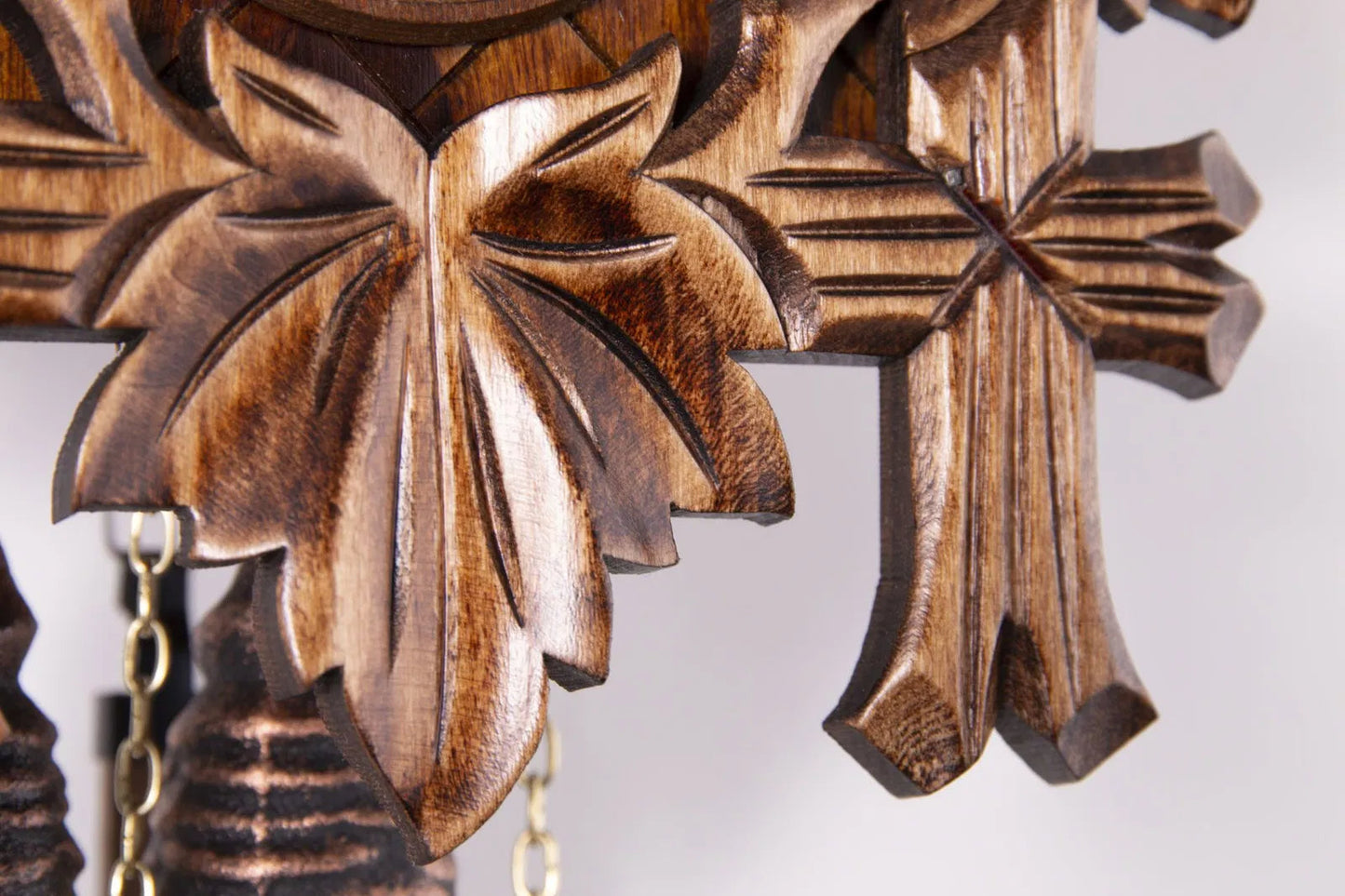 Cuckoo Clock Augsburg - 1 Day Carved 23cm - Anton Schneider